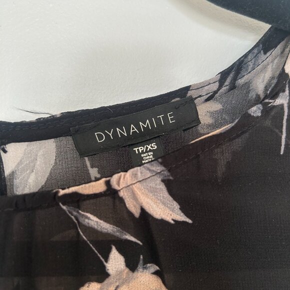 Dynamite Sheer Floral Long Sleeve Blouse - Picture 2 of 5